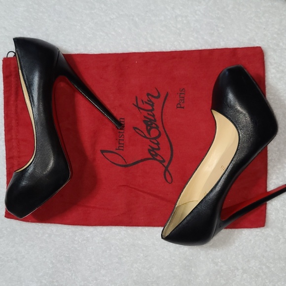 Christian Louboutin Shoes - Christian Louboutin Black Nappa Leather Miss Clichy Pumps Size 38